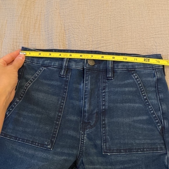 American Eagle blue denim super hi rise Jegging next level stretch . - Picture 7 of 13